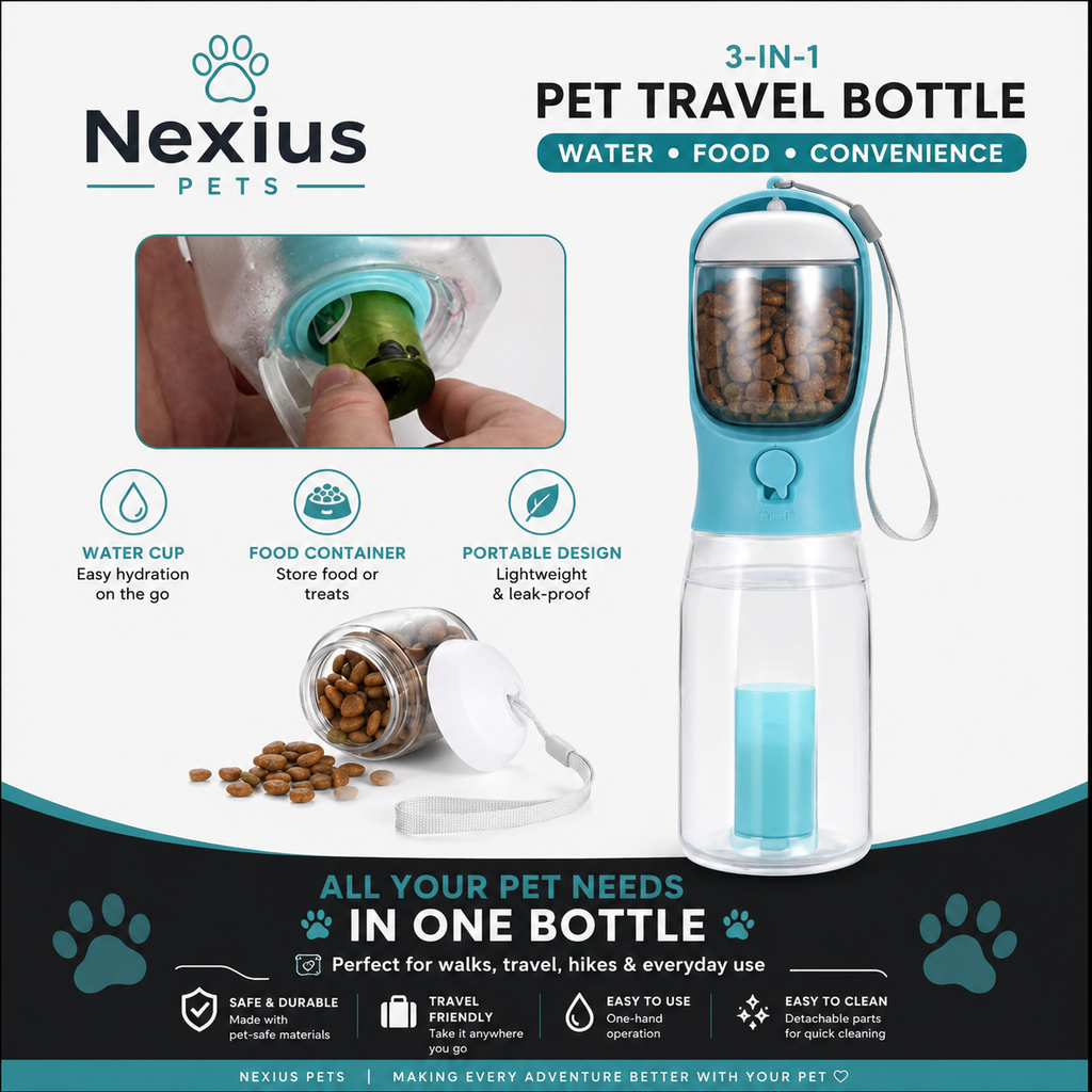 HydraPaw™ Portable Water & Food Bottle